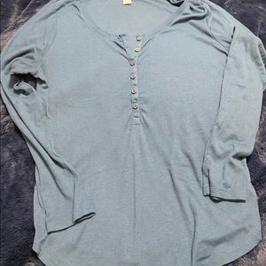 Old Navy Rib-Knit Henley Shirt